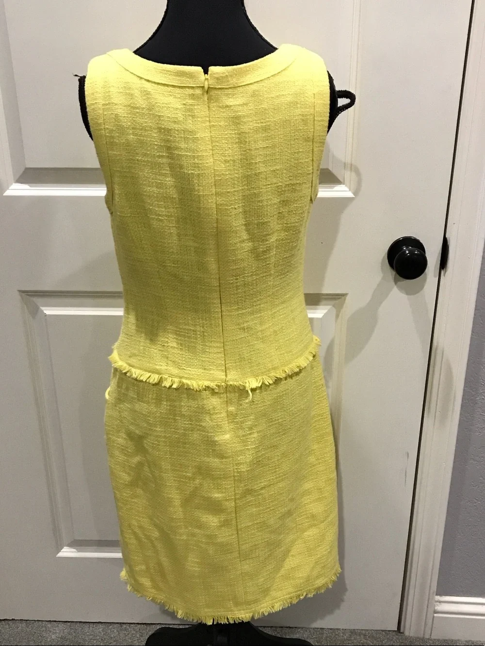 Calvin Klein Yellow Midi Shift Dress - Picture 2 of 8